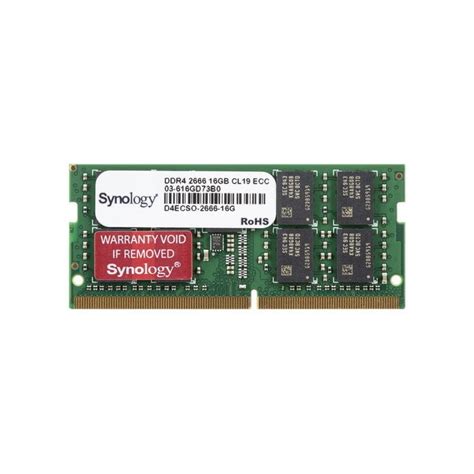 Synology 16GB DDR4 RAM Module (DDR4-2666 ECC UDIMM) for: SA3200D; UC3200; RS1619xs+; RS3618xs; RS2818RP+; RS2418RP+; RS2418+